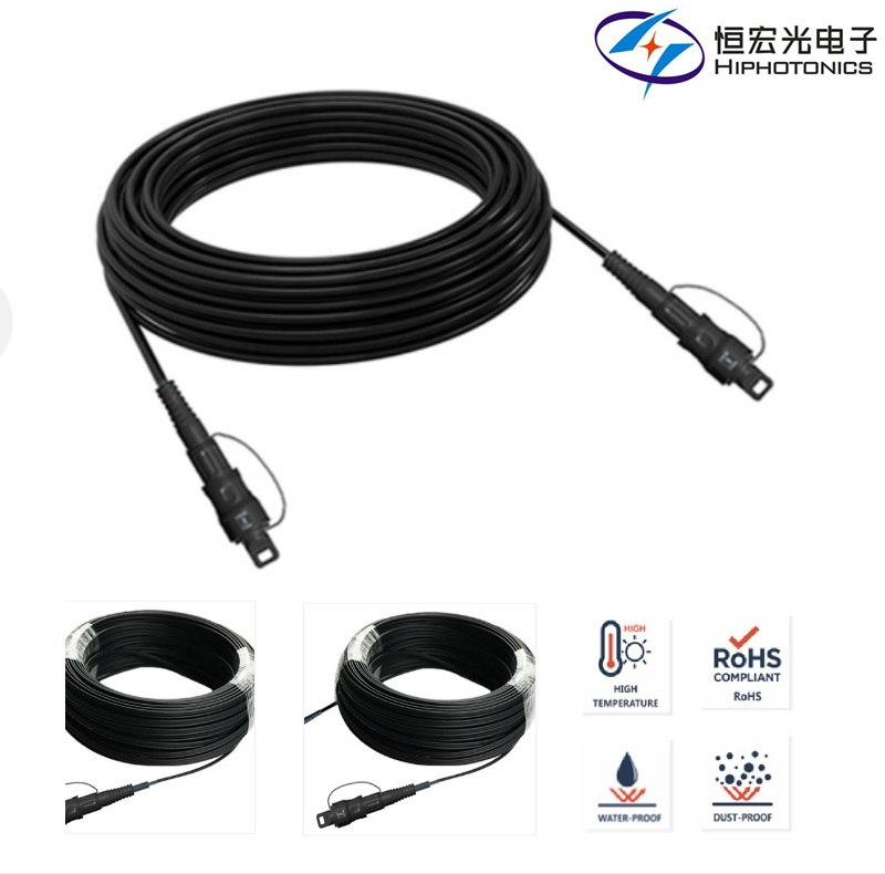 Hiphotonics' FTTA Pre-Terminated Fiber Cable Patch Cord: Important Features and BenefitsFTTA-PC 1. High Performance:
<p>
    Low Insertion Loss: The pre-terminated cables have low insertion loss, which means that the signal won't get worse and the data will be sent in excellent quality.
</p>
<p>
    High Return Loss: These cables are made to keep high return loss, which means they reduce signal reflections and keep communication links stable.
</p>
<p>
    2. Strong Build:
</p>
<p>
    Durable Materials: These cables are made of high-quality materials that can stand up to hard situations like extreme temperatures, dampness, and UV light.
</p>
<p>
    Armored Protection: Some models come with armored protection, which makes them more durable and less likely to get damaged.
</p>
<p>
    3. Simple to set up:
</p>
<p>
    Pre-terminated fiber connectors: These cables come with connectors that are already connected, making installation easier and cutting down on the requirement for field terminations and splicing.
</p>
<p>
    Plug-and-Play: The plug-and-play design makes it easy and quick to set up, which saves a lot of time and money on installation.
</p>
<p>
    4. Flexibility:
</p>
<p>
    Multiple Connector Types: Comes with multiple types of connectors, like LC, SC, and MPO, to satisfy the needs of different networks.
</p>
<p>
    Different lengths: Available in different lengths to fit different installation needs and setups.
</p>